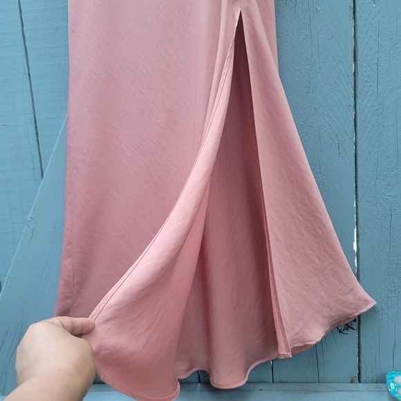 Zara Maxi Party Dress Size Medium in Dusty Pink Size  Medium - Picture 7 of 13